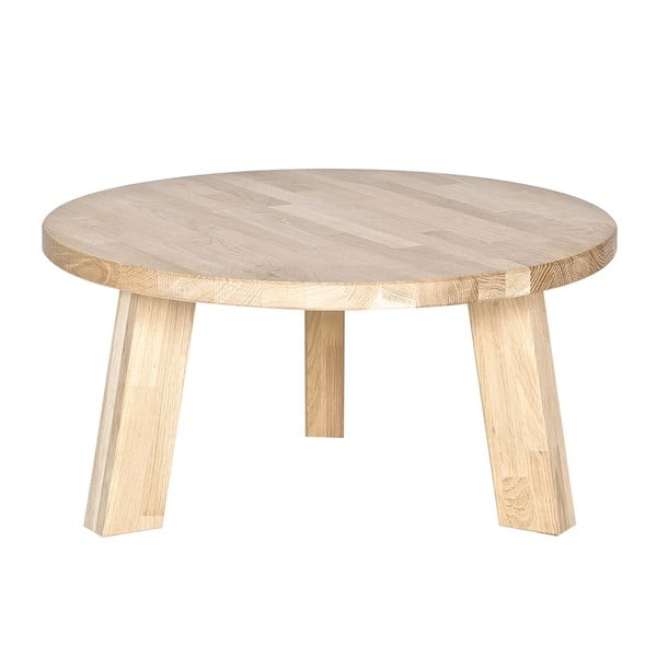 Konferenčný stolík z dubového dreva De Eekhoorn Rhonda, Ø 50 cm