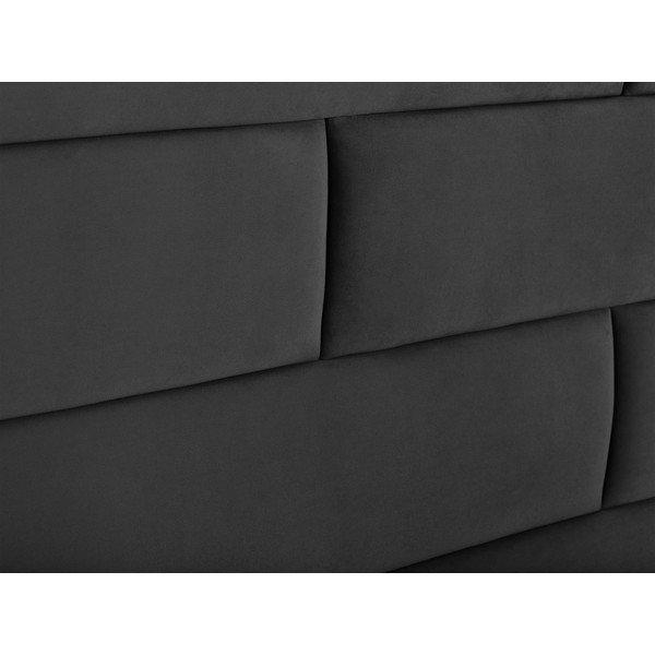 Tmavosivé čelo postele Cosmopolitan Design New York, šírka 200 cm-image-3