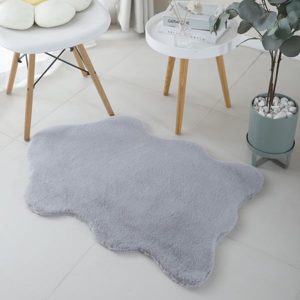 Svetlosivá syntetická kožušina 60x90 cm Caty – Ayyildiz Carpets-image-1