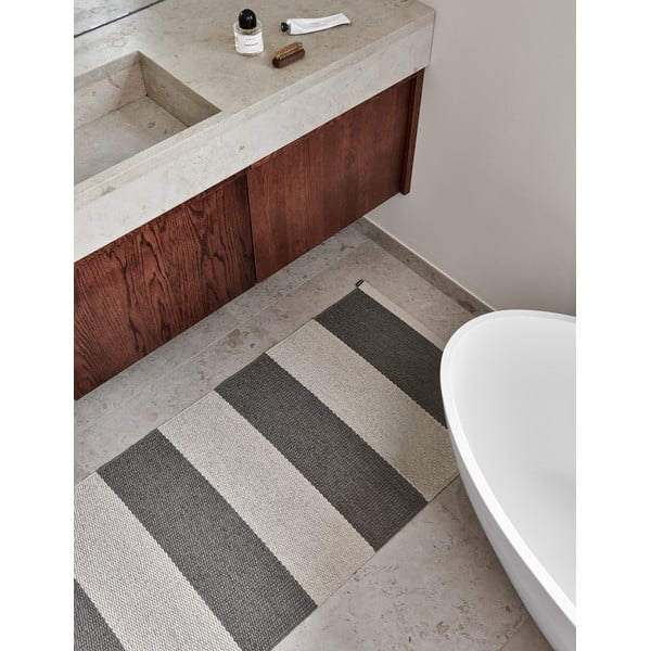 Antracitovo-krémový vnútorný a vonkajší koberec 140x180 cm Bob Charcoal Linen – Pappelina-image-4