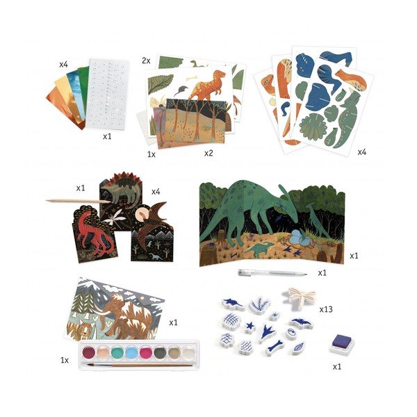 Kreatívna výtvarná súprava Djeco Dinosaury-image-2