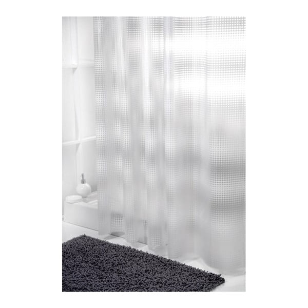 Biely sprchový záves Sorema Sport, 180 x 180 cm