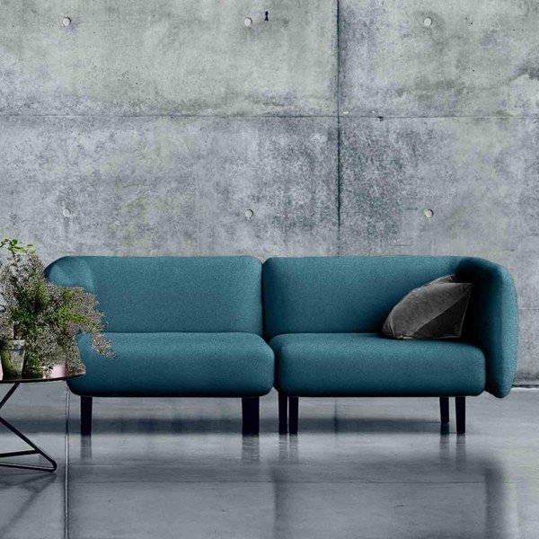 Tyrkysovomodrá pohovka Softline Elle, 230 cm-image-1
