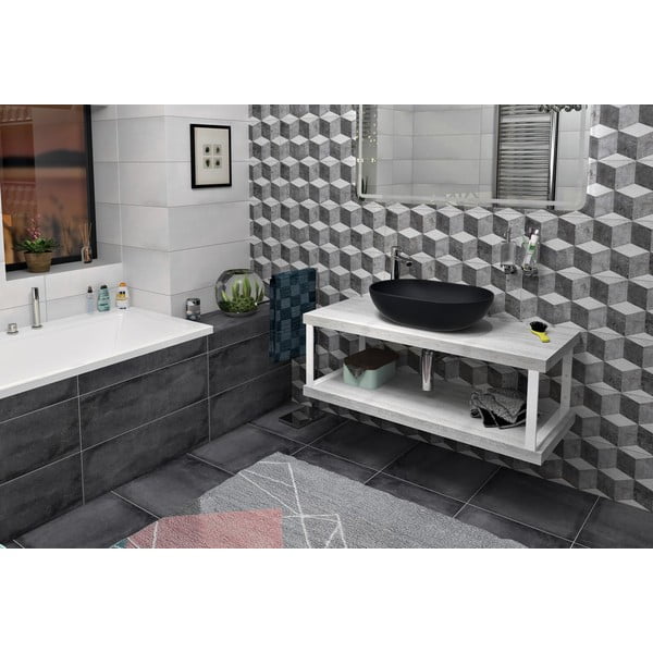 Biela oceľová podpera pracovnej dosky 49x4 cm – Sapho-image-1