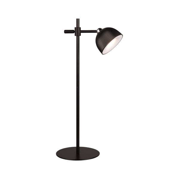 Stmievateľná čierna LED stolová lampa s klipom (výška 41 cm) Maxima – Trio