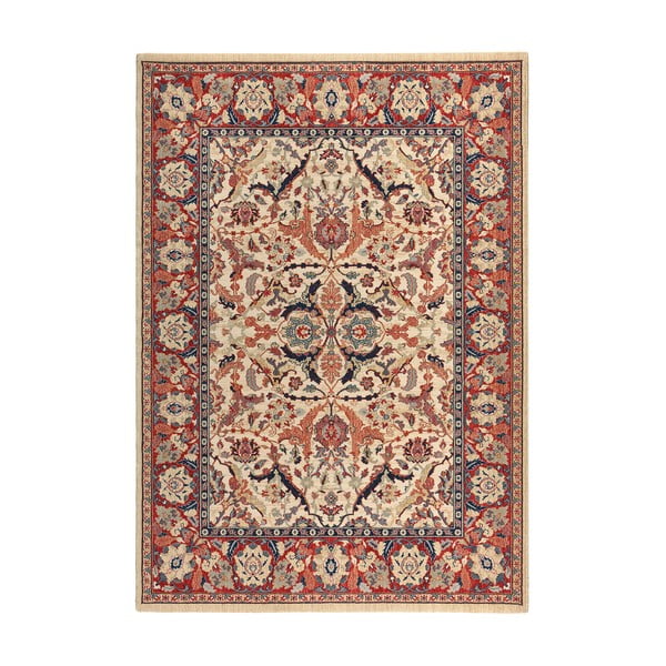Vlnený koberec Ibai, 60x120 cm, béžový