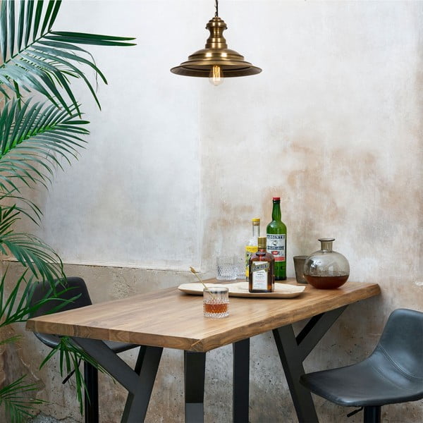 Závesné svietidlo v bronzovej farbe s kovovým tienidlom ø 39 cm Obyla – Opviq lights-image-1