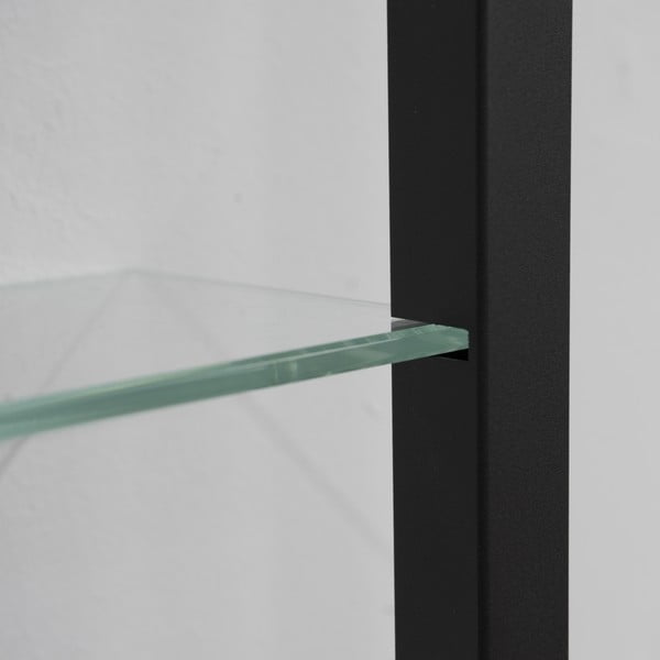 Čierna poschodová kovová polica 46 cm Cubic – Spinder Design-image-3