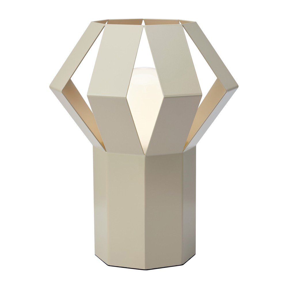 E-shop Béžová kovová stolová lampa s kovovým tienidlom (výška 27 cm) Octa – Markslöjd