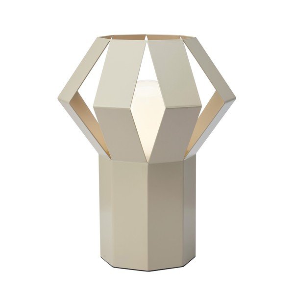 Béžová kovová stolová lampa s kovovým tienidlom (výška  27 cm) Octa – Markslöjd