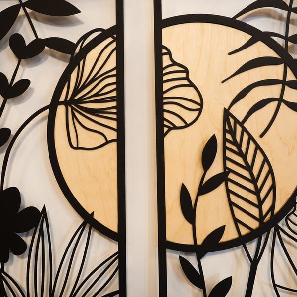 Kovová nástenná dekorácia 29x68 cm Meadow - Wallity-image-2