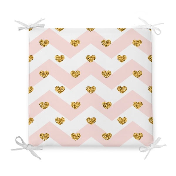 Sedák s prímesou bavlny Minimalist Cushion Covers Pastel Hearts, 42 x 42 cm