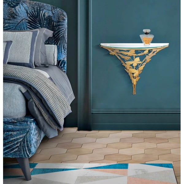 Nočný stolík v zlatej farbe Butterfly – Mauro Ferretti-image-4