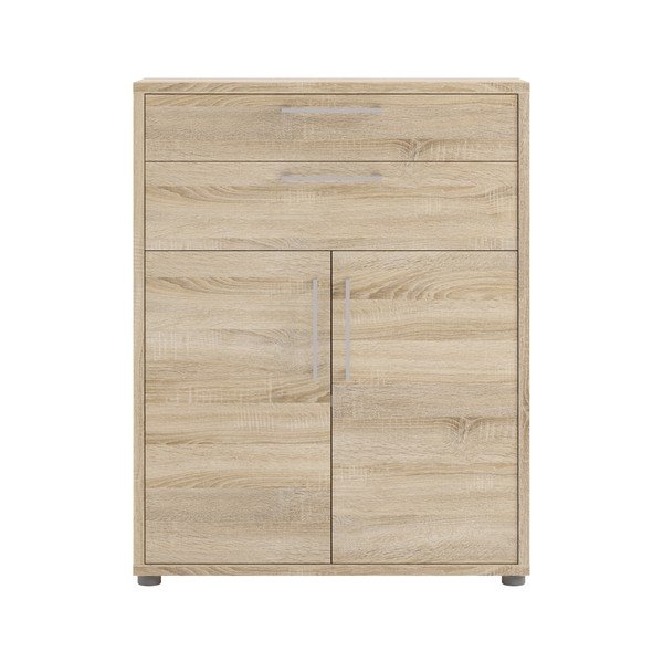 Modulárna knižnica v dekore duba v prírodnej farbe 89x113 cm Prima – Tvilum-image-2