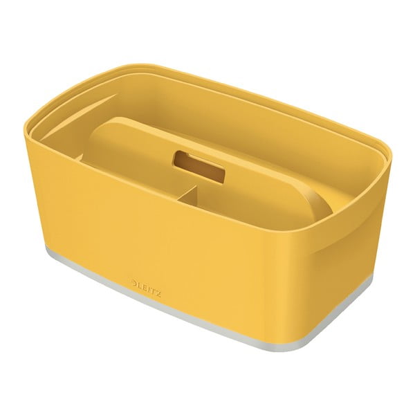 Žltá úložná škatuľa s vekom Leitz Cosy, objem 5 l-image-4