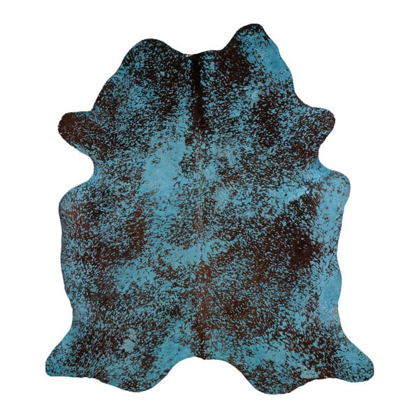 Pravá hovädzia koža Arctic Fur Dyed Turq, 244 × 226 cm