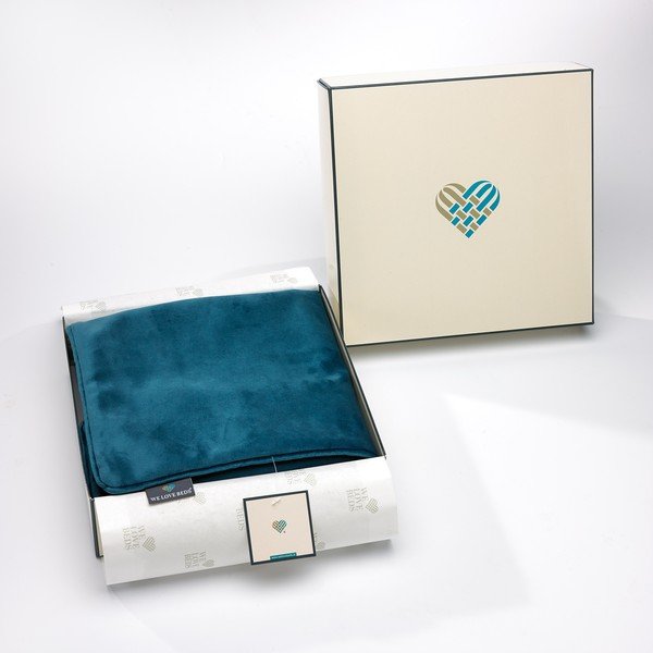 Petrolejovozelená obliečka na vankúš WeLoveBeds Teal, 50 × 50 cm-image-1
