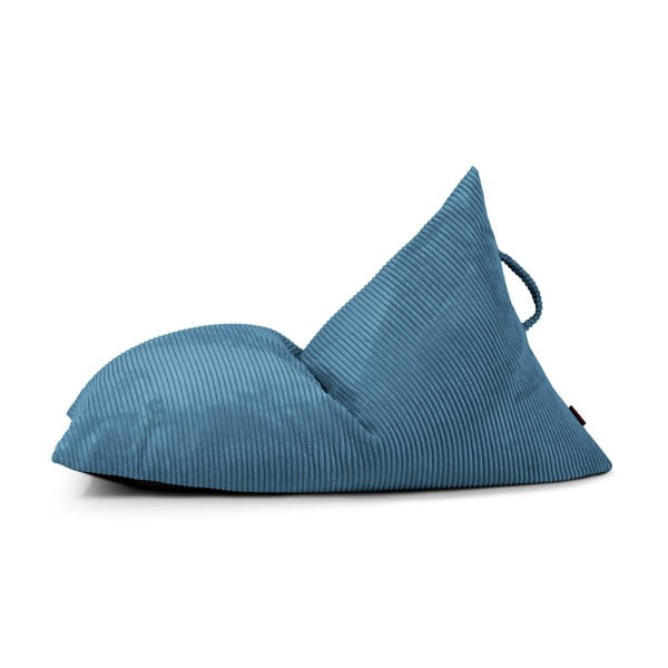 Modrý menčestrový detský sedací vak Razzy – SLOWDOWN