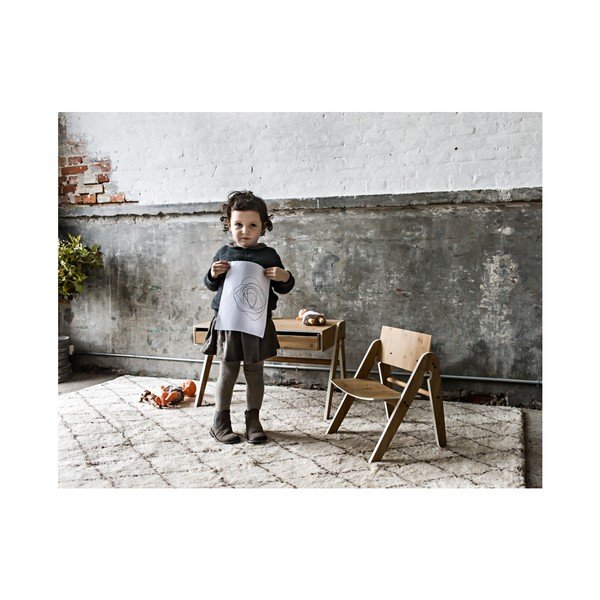 Detský písací stôl z bambusu Moso so sivými detailmi We Do Wood Geo 's-image-1