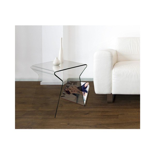 Sklenený odkladací stolík/stojan na časopisy Esidra Ra-image-3