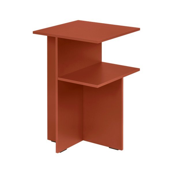 Nočný stolík s poličkami v terakotovej farbe Atik – noo.ma-image-4