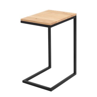 Odkladací stolík s čiernou konštrukciou CustomForm Lupe