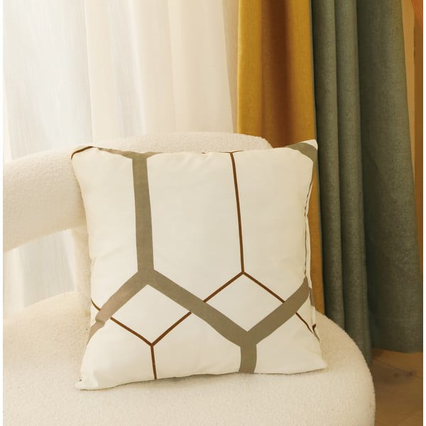 Krémovobiele 6-dielne obliečky na jednolôžko z mikrosaténu 140x200 cm Carter – My House-image-3