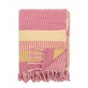 Žltá/ružová deka z recyklovanej bavlny 130x160 cm Isnel – Bloomingville