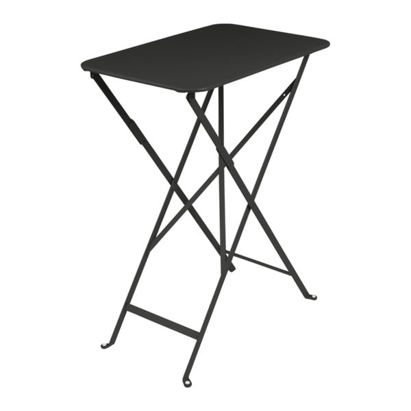Čierny záhradný stolík Fermob Bistro, 37 × 57 cm