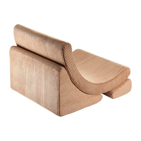 Hnedé menčestrové detské kresielko Moon – Wigiwama-image-2