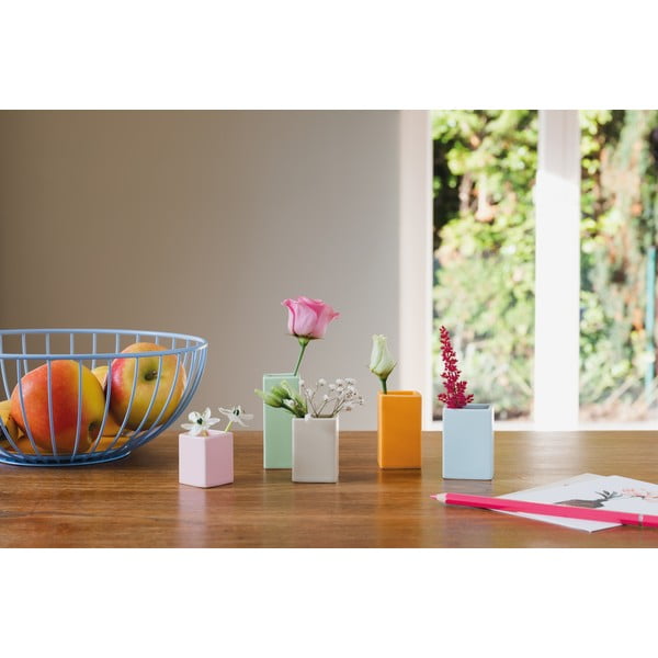 Súprava 5 drobných porcelánových váz Remember Mini-image-2