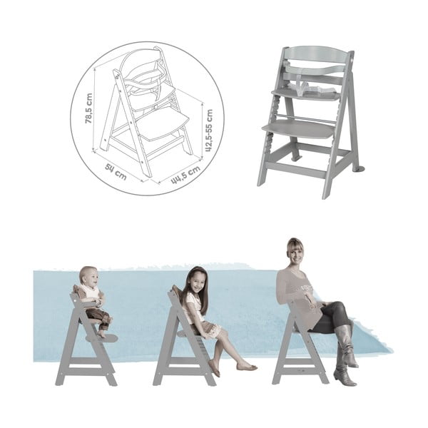 Taupe jedálenská stolička Miffy – Roba-image-2