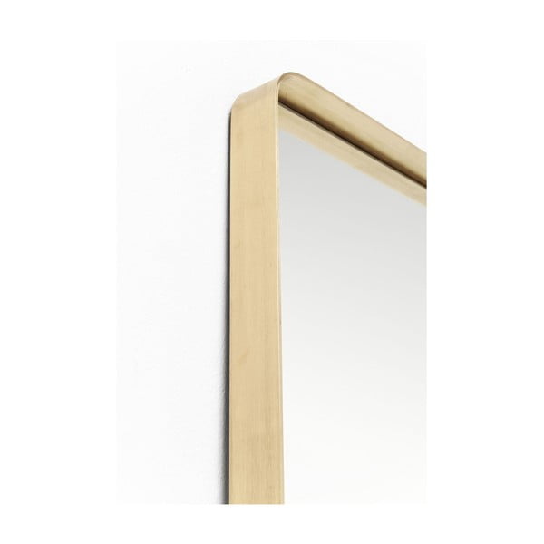 Zrkadlo s rámom v mosadznej farbe Kare Design Rectangular, 200 x 70 cm-image-2