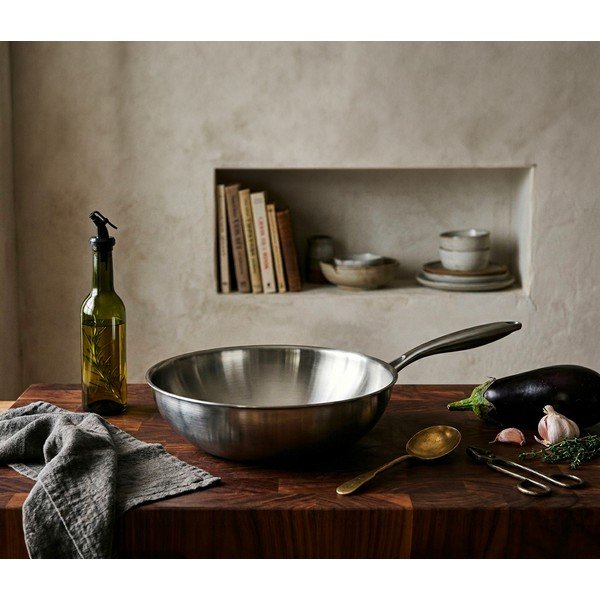 Wok nerezová panvica ø 30 cm Steela – Orion-image-1
