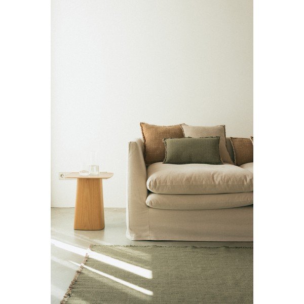 Kaki ručne tkaný bavlnený koberec 200x300 cm Handloom – Lorena Canals-image-1