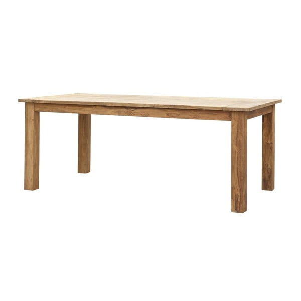 Drevený jedálenský stôl z teakového dreva Attitude Teak, 100 × 200 cm