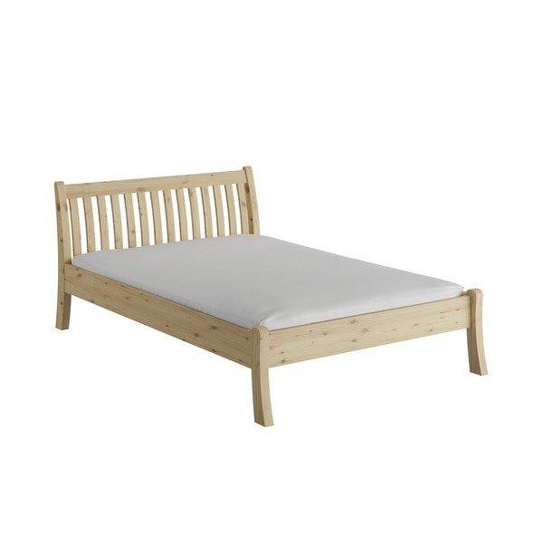 Dvojlôžková posteľ z borovicového dreva 160x200 cm v prírodnej farbe Tonja – Olivia Living