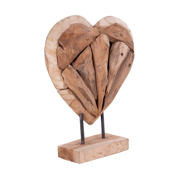 Drevená dekorácia z tíkového dreva House Nordic Almada-image-1