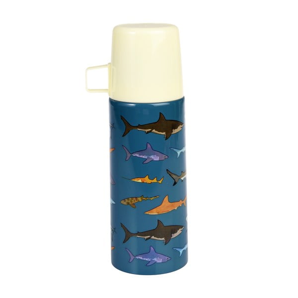 Modrá detská termoska 350 ml Sharks – Rex London-image-2