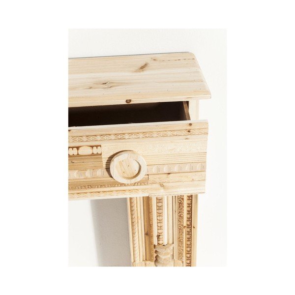 Dekoratívna kozubová rímsa z jedľového dreva Kare Design Ornaments-image-1