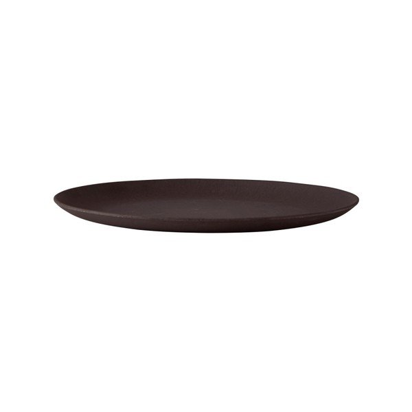 Čierna bambusová servírovacia tácka Villa Collection, priemer 22,5 cm