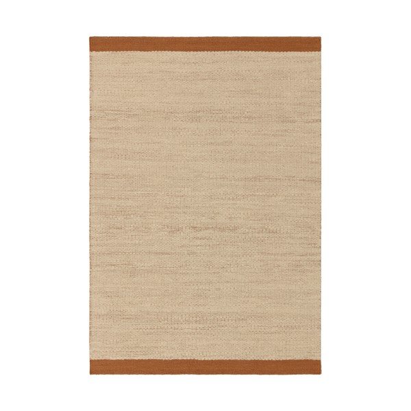 Krémový/terakotový ručne tkaný vlnený koberec 120x170 cm Lima Rust – Asiatic Carpets