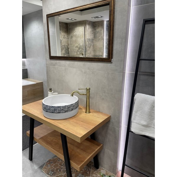 Biele keramické okrúhle umývadlo ø 41 cm Priori – Sapho-image-2