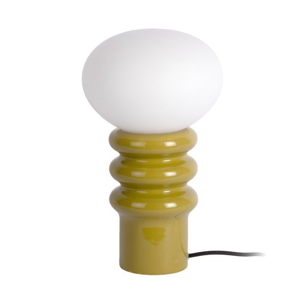 Khaki keramická stolová lampa (výška  33,5 cm) Catania Aro – Leitmotiv