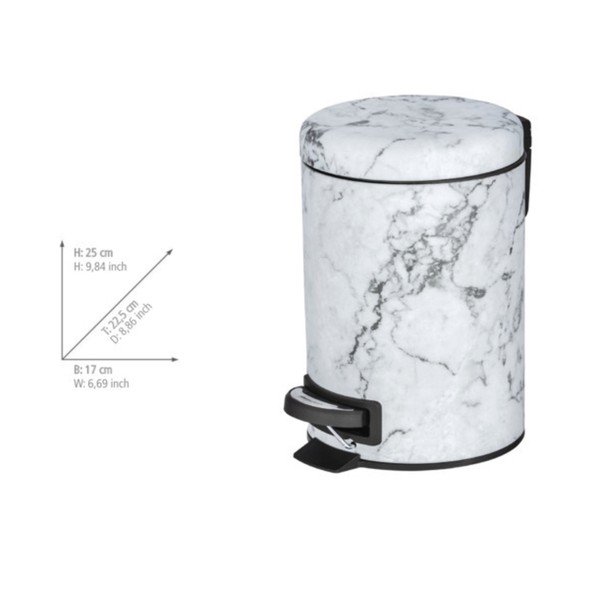 Pedálový odpadkový kôš Wenko Onyx, 3 l-image-3
