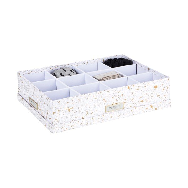 Škatuľa s priehradkami v zlato-bielej farbe Bigso Box of Sweden Jakob-image-2