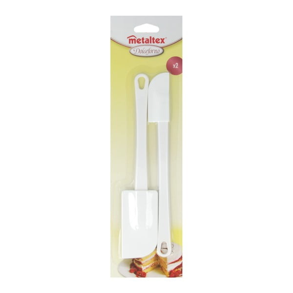 Sada 2 bielych plastových stierok Metaltex-image-1