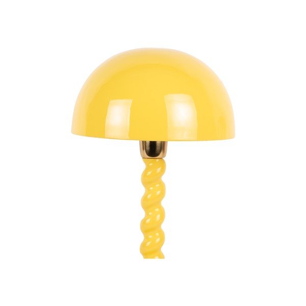 Žltá stolová lampa s kovovým tienidlom (výška 39 cm) Prisa – Leitmotiv-image-2