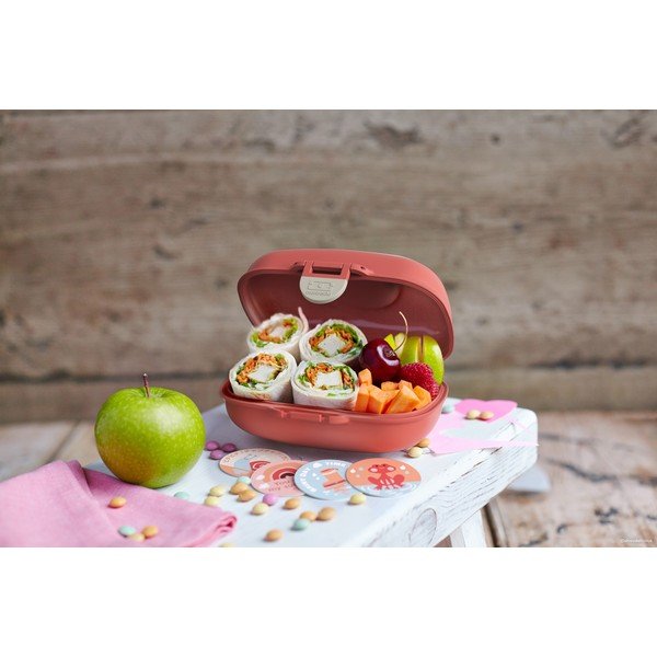 Oranžový detský desiatový box Monbento Gram Umbrella-image-3