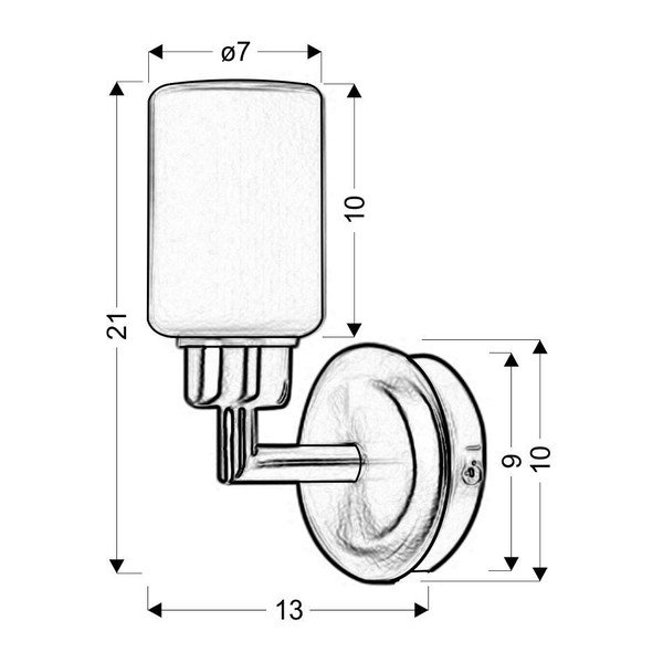 Tmavosivé nástenné svietidlo Mirror - Candellux Lighting-image-2
